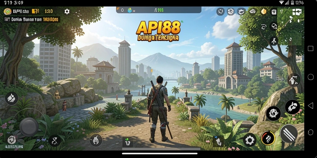 Screenshot menampilkan gameplay Open World yang penuh eksplorasi.
