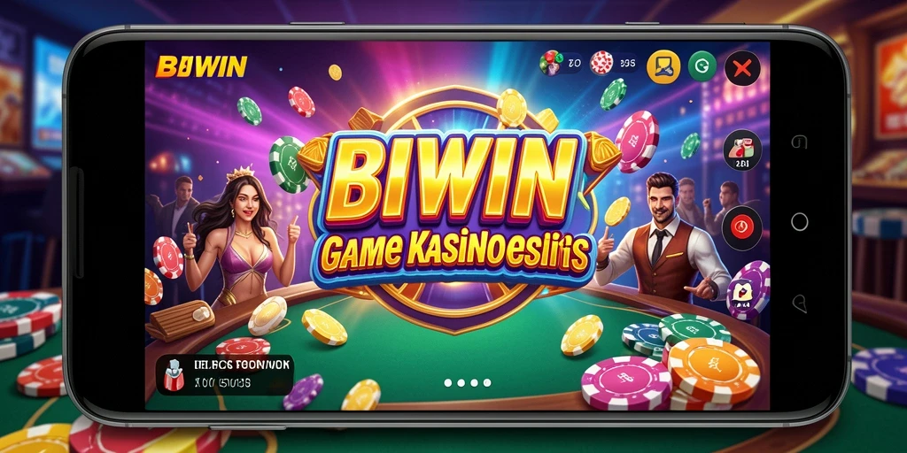 Screenshot menunjukkan pengalaman permainan Kasino yang mendebarkan di BIWIN.
