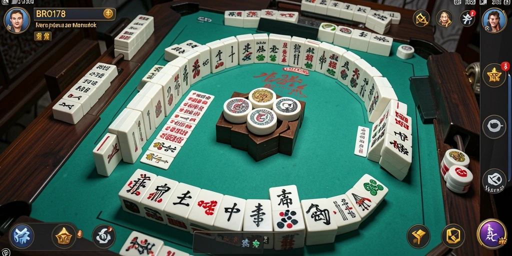 Tangkapan layar utama BRO178 menampilkan gameplay menantang Mahjong.