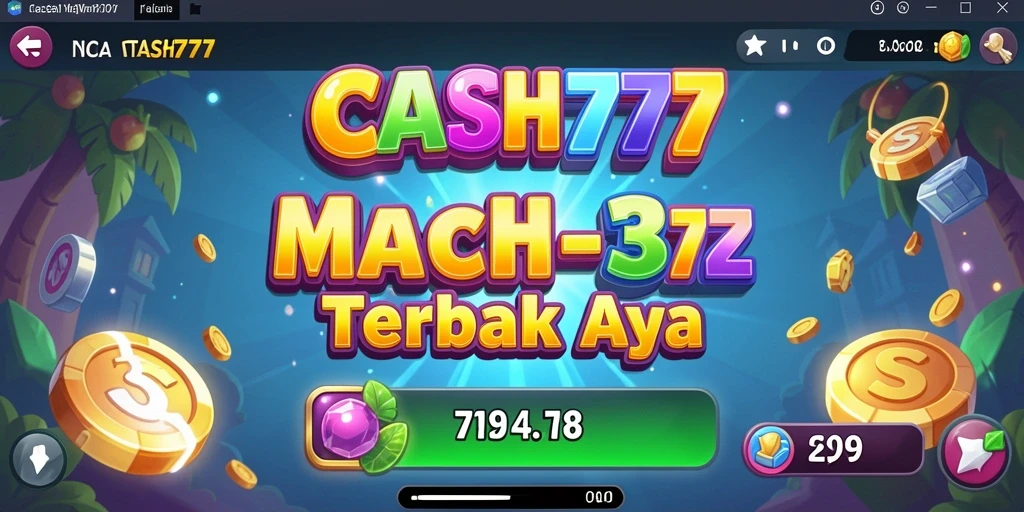 Tampilan gameplay <strong>CASH777</strong> yang menarik dengan kombinasi warna cerah.