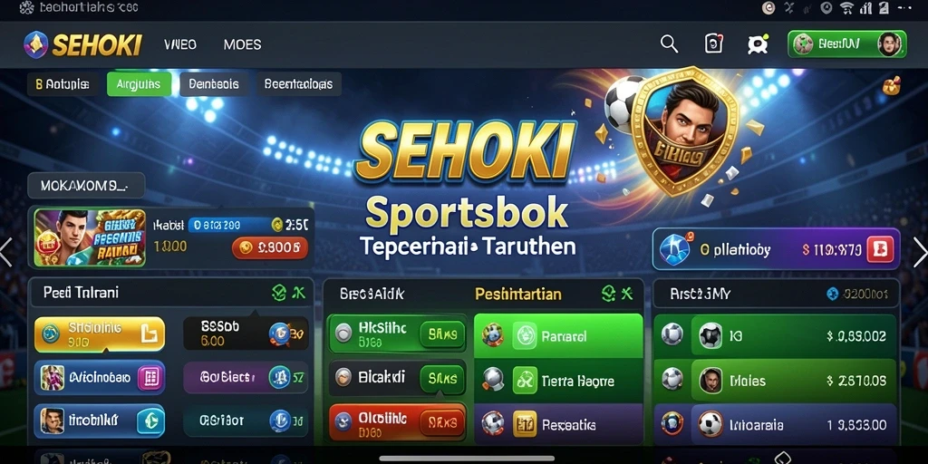 Tampilan menarik dari gameplay Sportsbook SEHOKI dengan banyak pilihan taruhan.