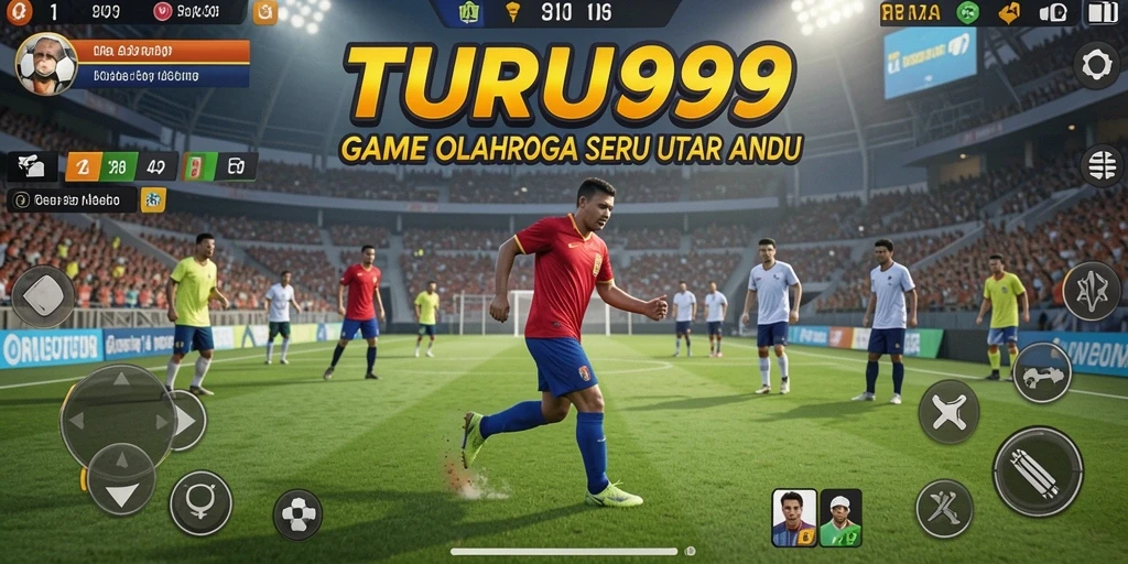 Tampilan gameplay TURU99 dengan aksi olahraga yang mendebarkan.
